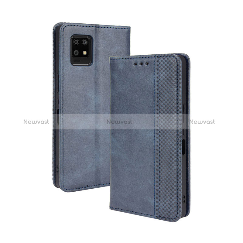 Leather Case Stands Flip Cover Holder BY4 for Sharp Aquos Zero6