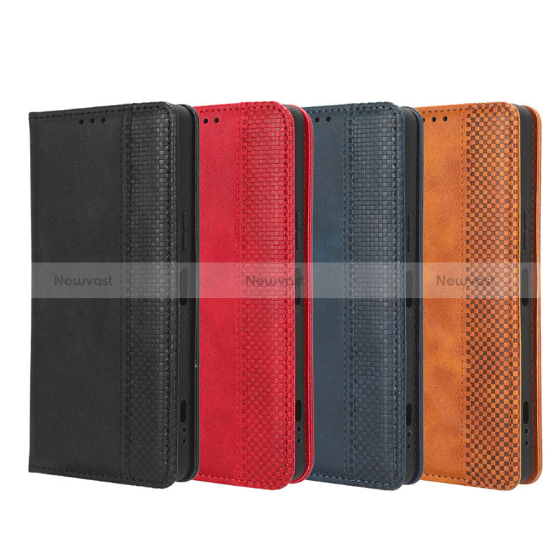 Leather Case Stands Flip Cover Holder BY4 for Sony Xperia 1 V