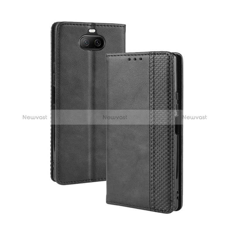 Leather Case Stands Flip Cover Holder BY4 for Sony Xperia 8