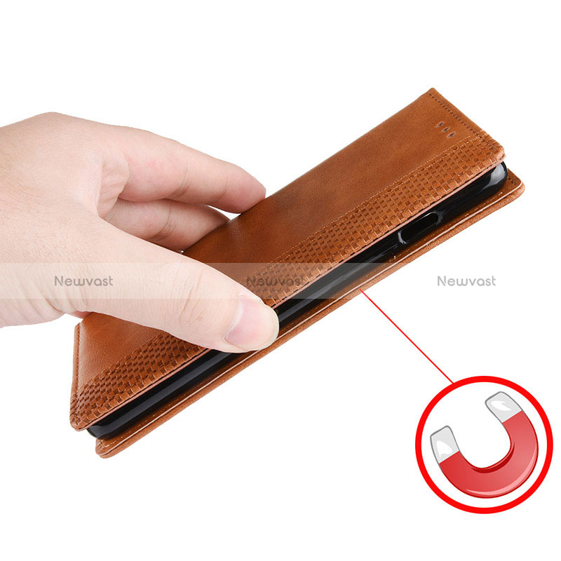 Leather Case Stands Flip Cover Holder BY4 for Sony Xperia Ace II