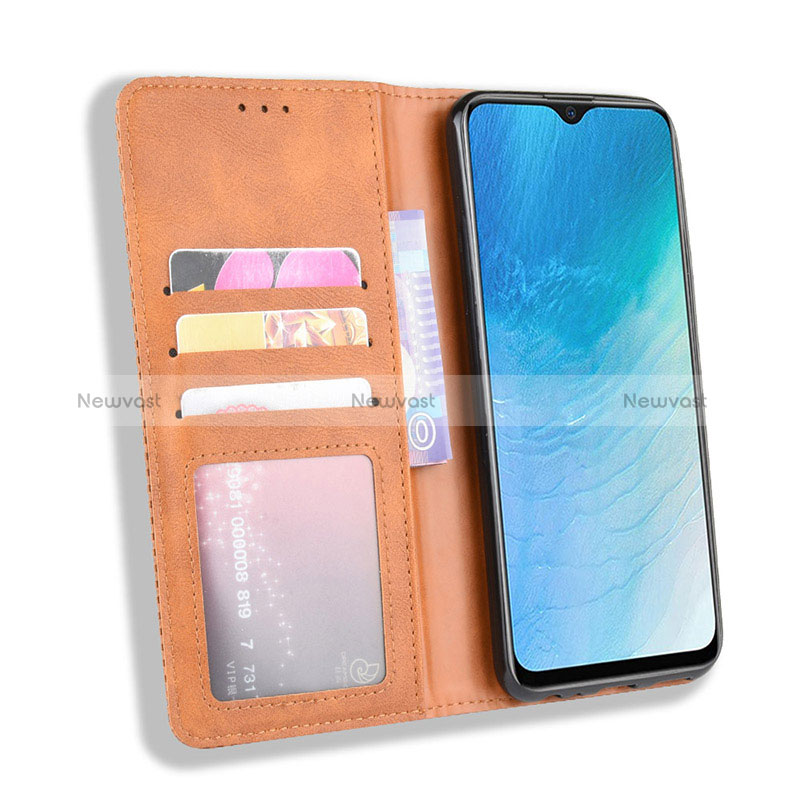 Leather Case Stands Flip Cover Holder BY4 for Vivo iQOO U3 4G