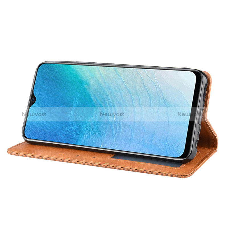 Leather Case Stands Flip Cover Holder BY4 for Vivo iQOO U3 4G