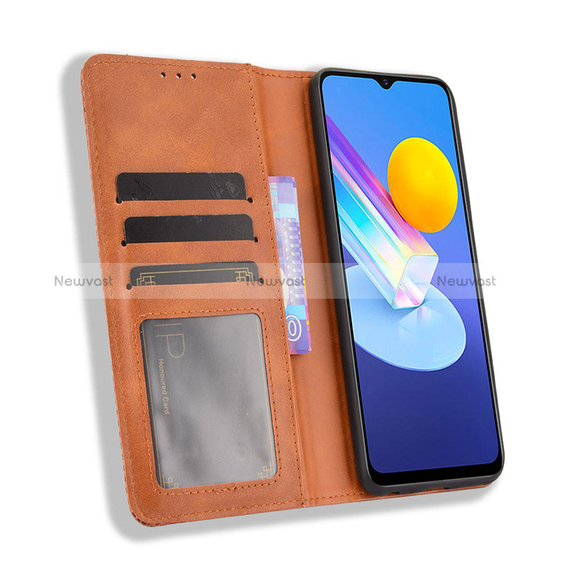 Leather Case Stands Flip Cover Holder BY4 for Vivo iQOO Z3 5G