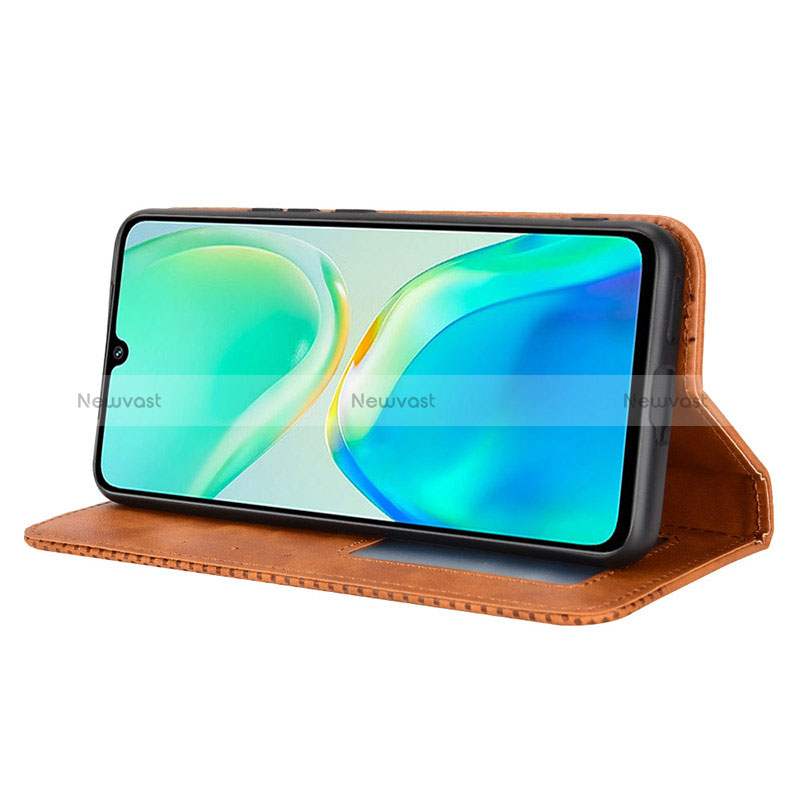 Leather Case Stands Flip Cover Holder BY4 for Vivo T1 5G