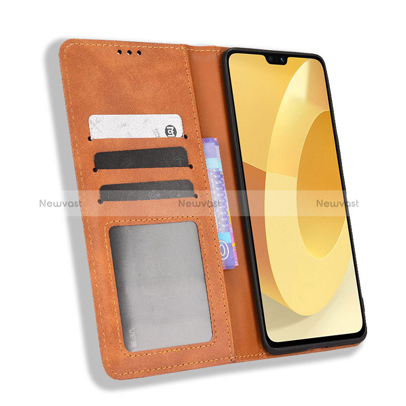 Leather Case Stands Flip Cover Holder BY4 for Vivo V23 Pro 5G