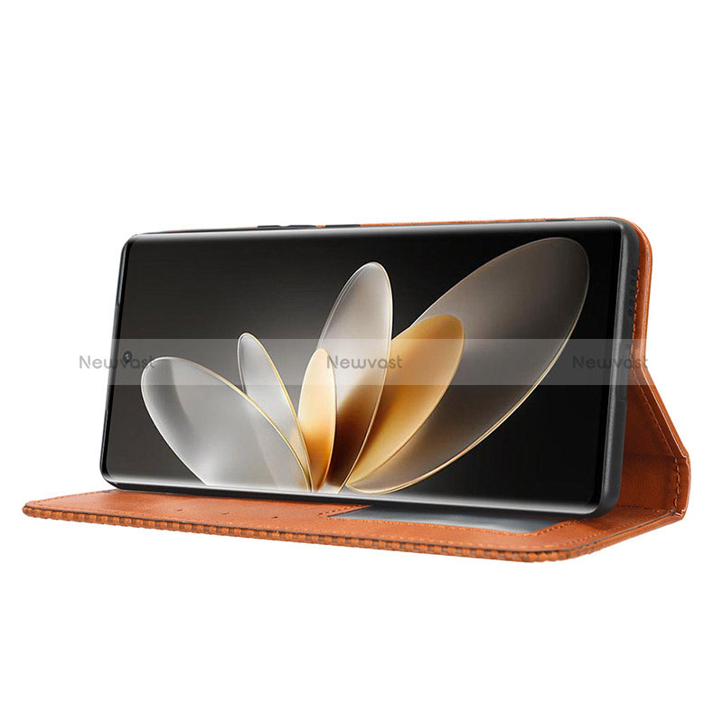 Leather Case Stands Flip Cover Holder BY4 for Vivo V27 5G