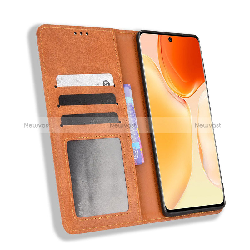 Leather Case Stands Flip Cover Holder BY4 for Vivo X70 Pro 5G