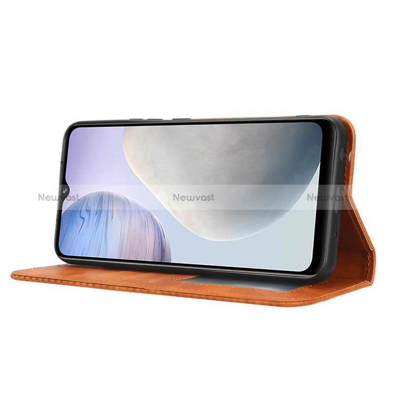 Leather Case Stands Flip Cover Holder BY4 for Vivo Y11 (2023)