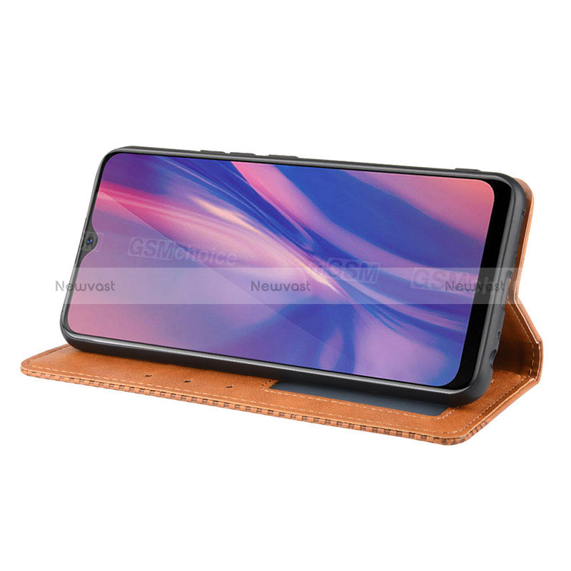 Leather Case Stands Flip Cover Holder BY4 for Vivo Y12s
