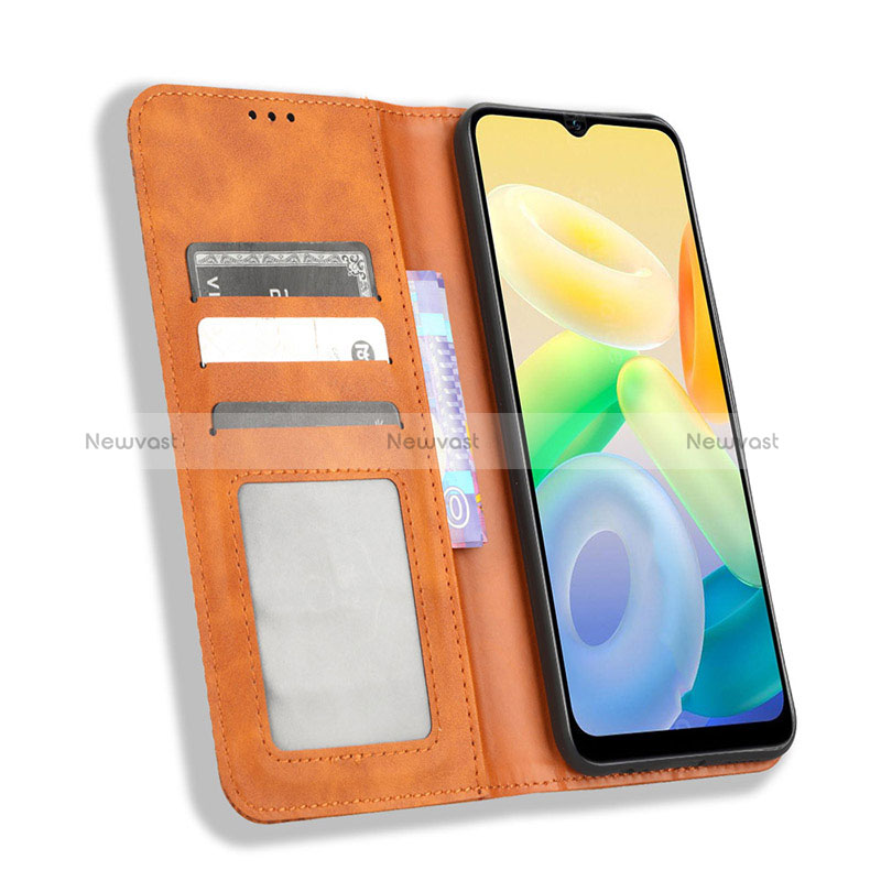 Leather Case Stands Flip Cover Holder BY4 for Vivo Y16