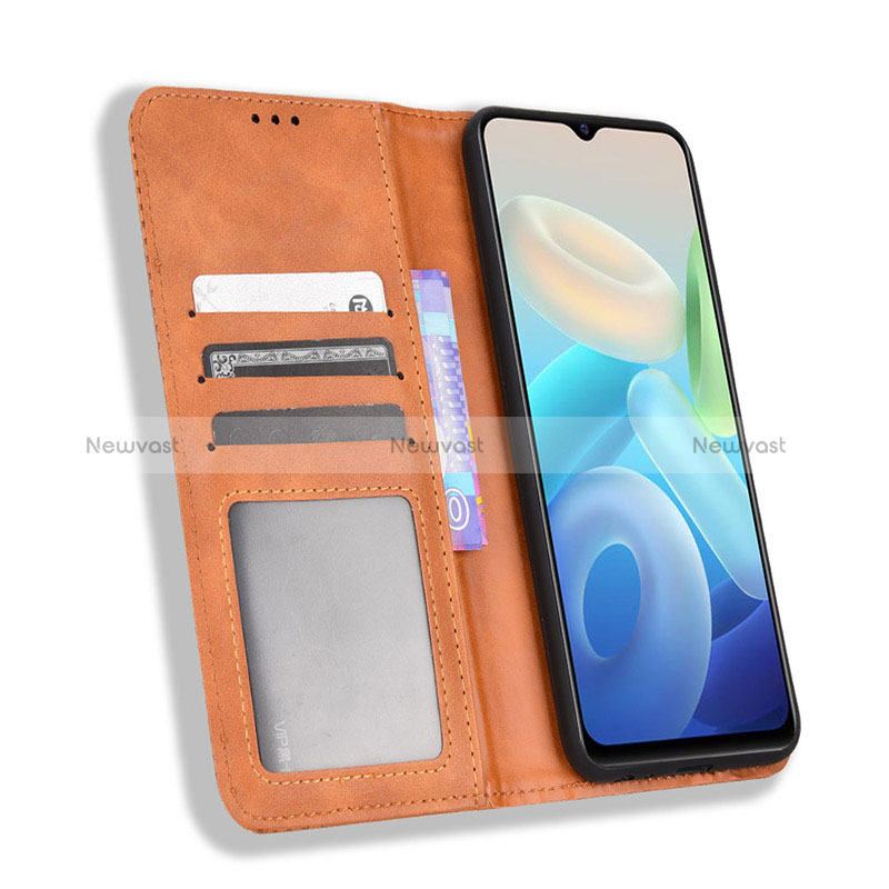 Leather Case Stands Flip Cover Holder BY4 for Vivo Y75 5G