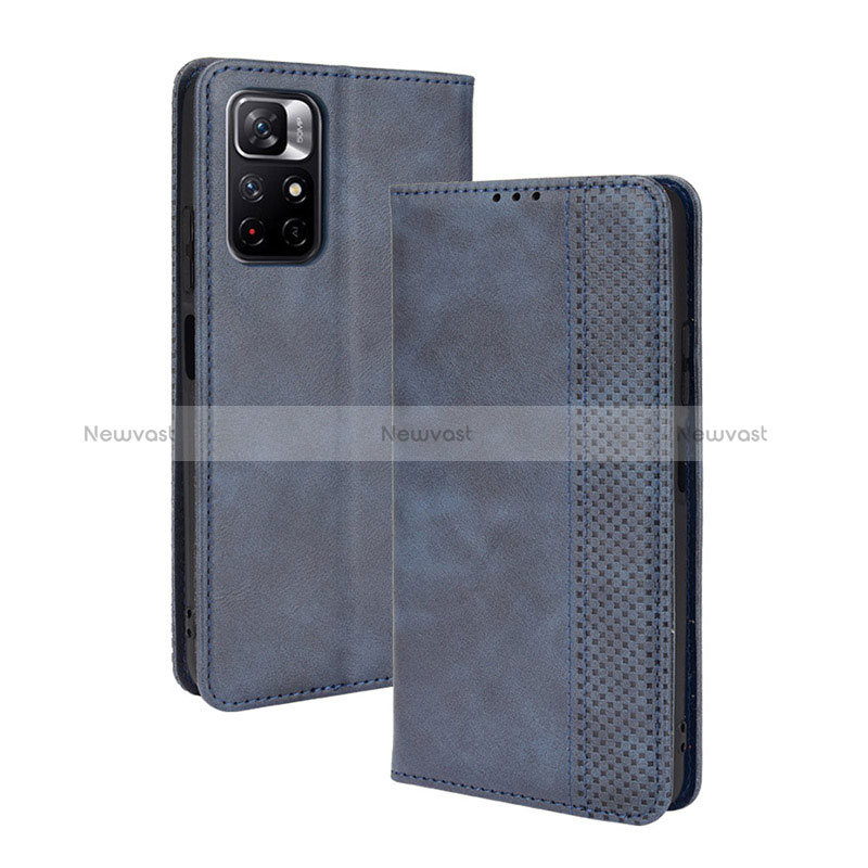 Leather Case Stands Flip Cover Holder BY4 for Xiaomi Poco M4 Pro 5G