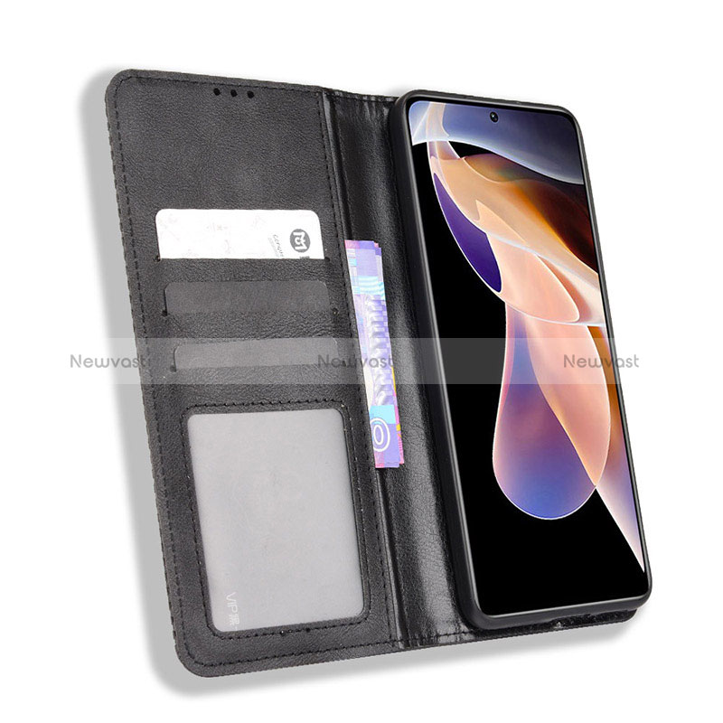 Leather Case Stands Flip Cover Holder BY4 for Xiaomi Poco X4 NFC