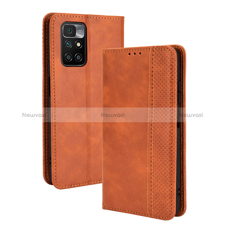 Leather Case Stands Flip Cover Holder BY4 for Xiaomi Redmi 10 (2022)