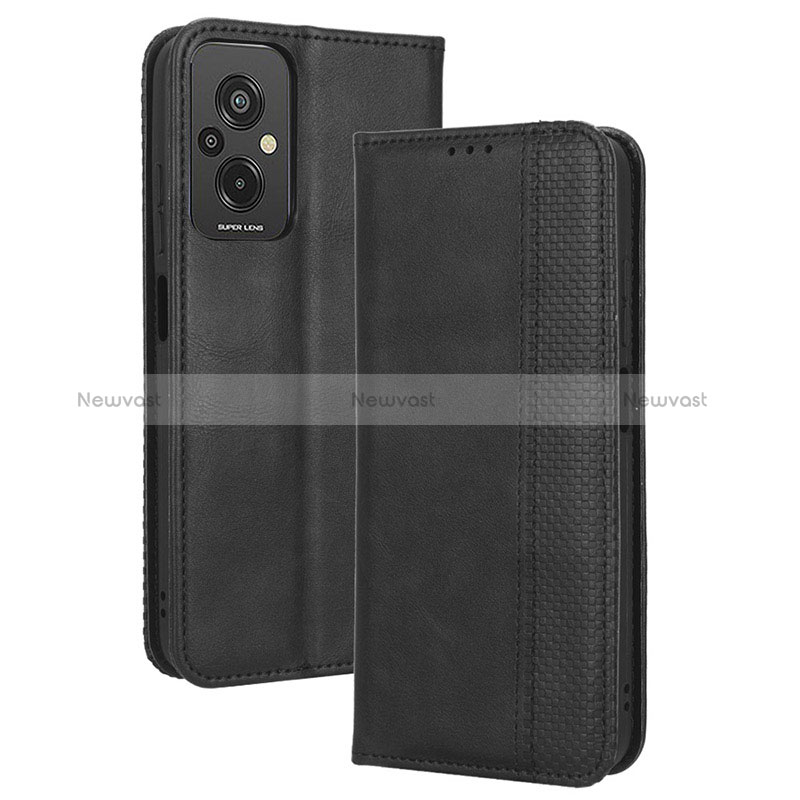 Leather Case Stands Flip Cover Holder BY4 for Xiaomi Redmi 11 Prime 4G