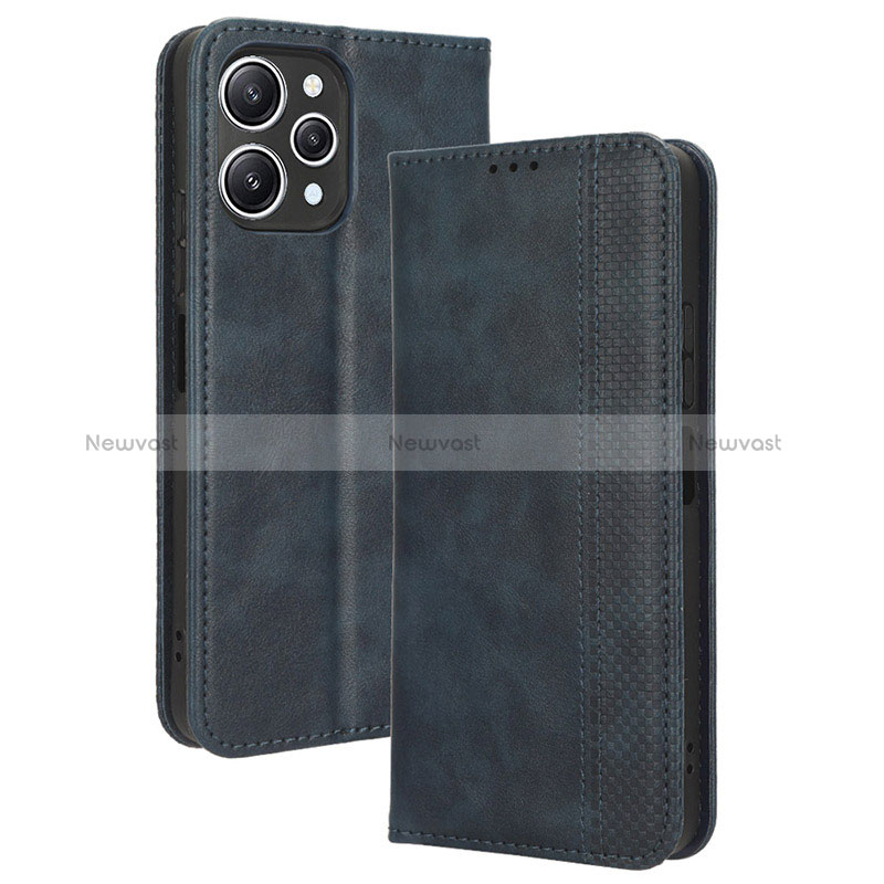 Leather Case Stands Flip Cover Holder BY4 for Xiaomi Redmi 12 4G