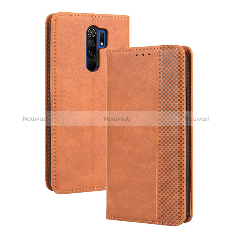 Leather Case Stands Flip Cover Holder BY4 for Xiaomi Redmi 9