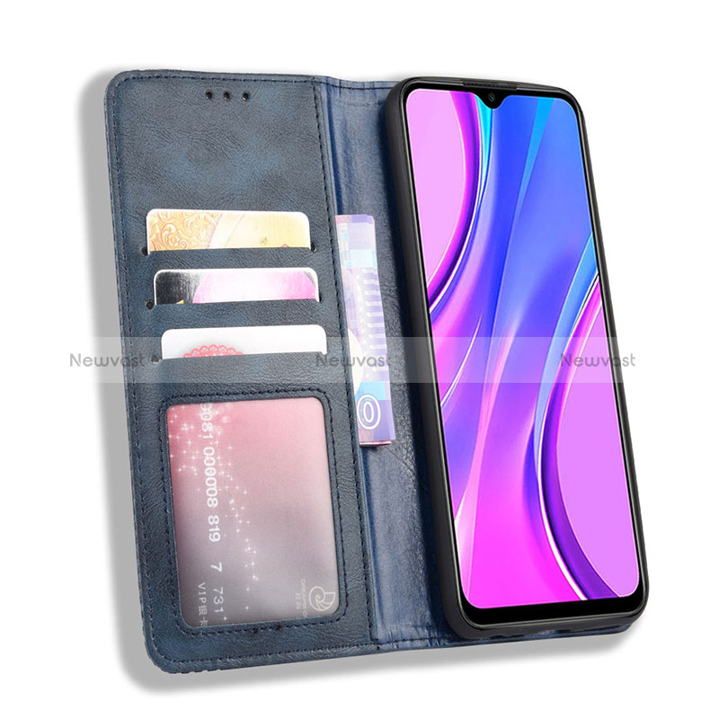 Leather Case Stands Flip Cover Holder BY4 for Xiaomi Redmi 9