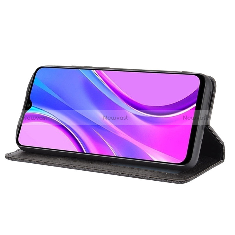 Leather Case Stands Flip Cover Holder BY4 for Xiaomi Redmi 9 Activ