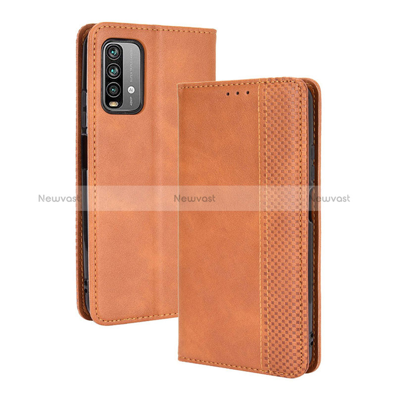 Leather Case Stands Flip Cover Holder BY4 for Xiaomi Redmi 9 Power