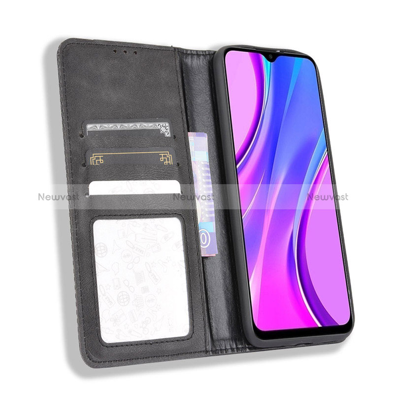 Leather Case Stands Flip Cover Holder BY4 for Xiaomi Redmi 9C NFC