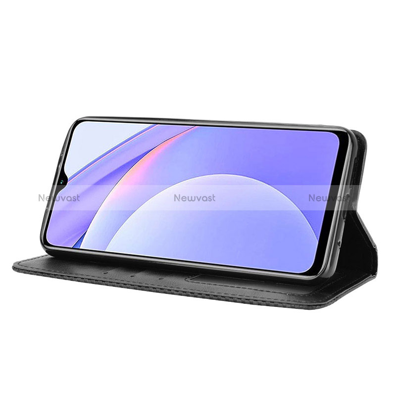 Leather Case Stands Flip Cover Holder BY4 for Xiaomi Redmi 9T 4G