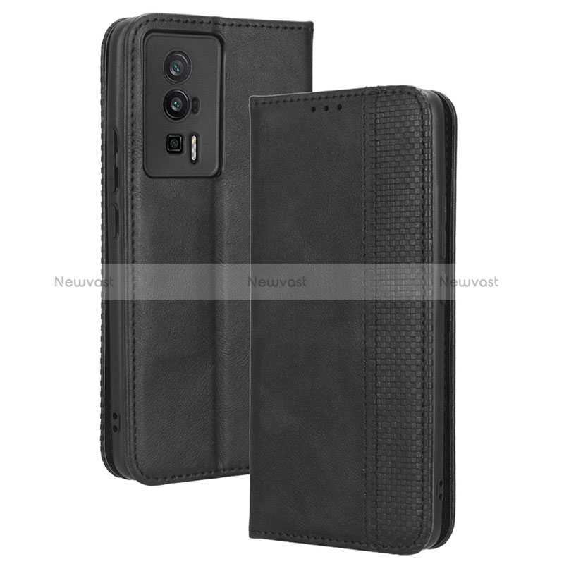 Leather Case Stands Flip Cover Holder BY4 for Xiaomi Redmi K60 5G