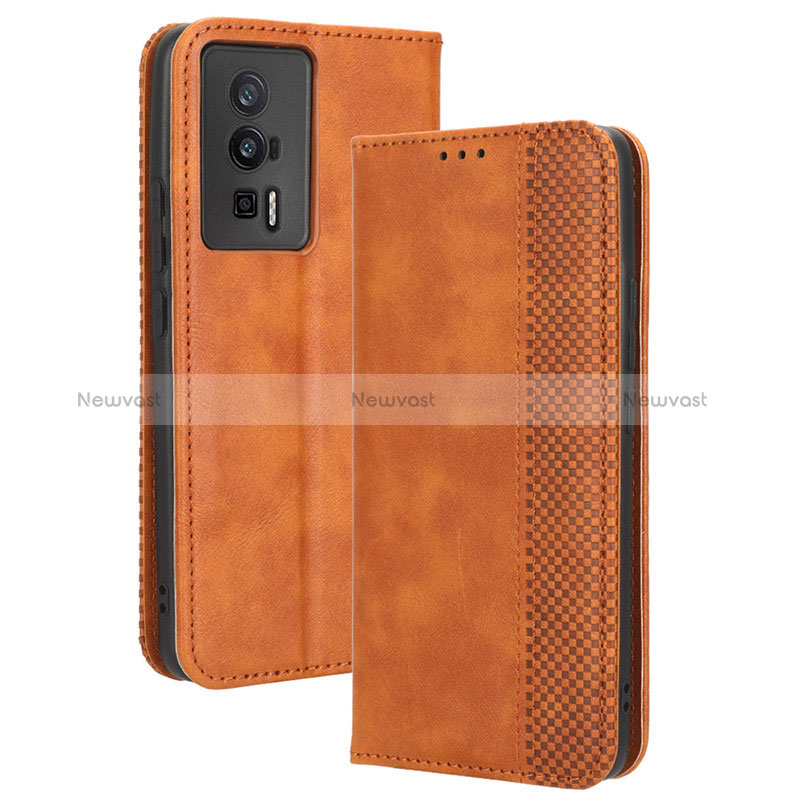 Leather Case Stands Flip Cover Holder BY4 for Xiaomi Redmi K60 5G