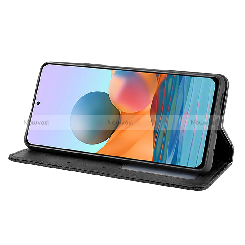 Leather Case Stands Flip Cover Holder BY4 for Xiaomi Redmi Note 10 Pro 4G
