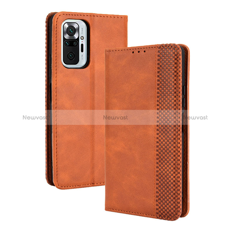 Leather Case Stands Flip Cover Holder BY4 for Xiaomi Redmi Note 10 Pro Max