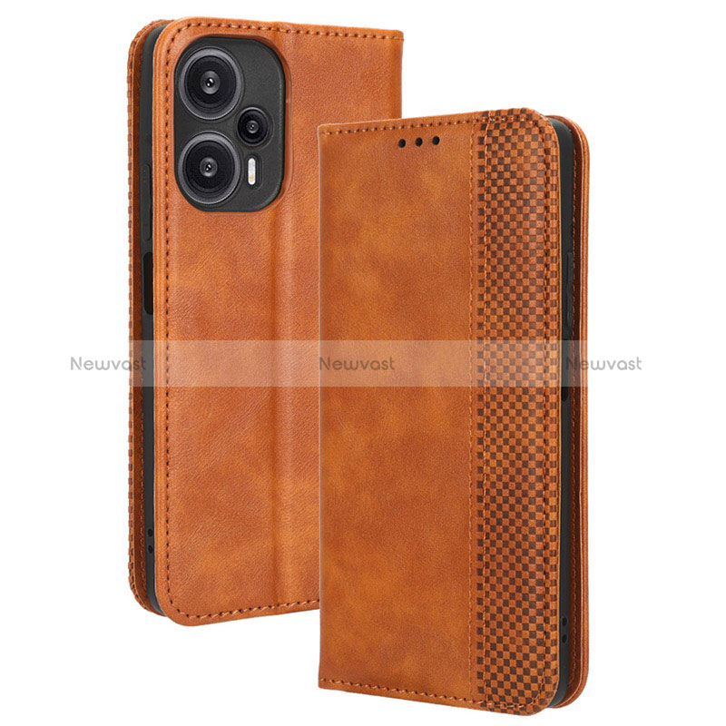 Leather Case Stands Flip Cover Holder BY4 for Xiaomi Redmi Note 12 Turbo 5G