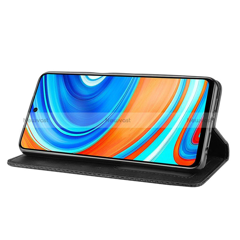 Leather Case Stands Flip Cover Holder BY4 for Xiaomi Redmi Note 9 Pro Max