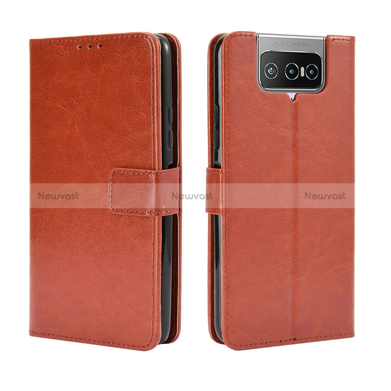 Leather Case Stands Flip Cover Holder BY5 for Asus Zenfone 7 Pro ZS671KS