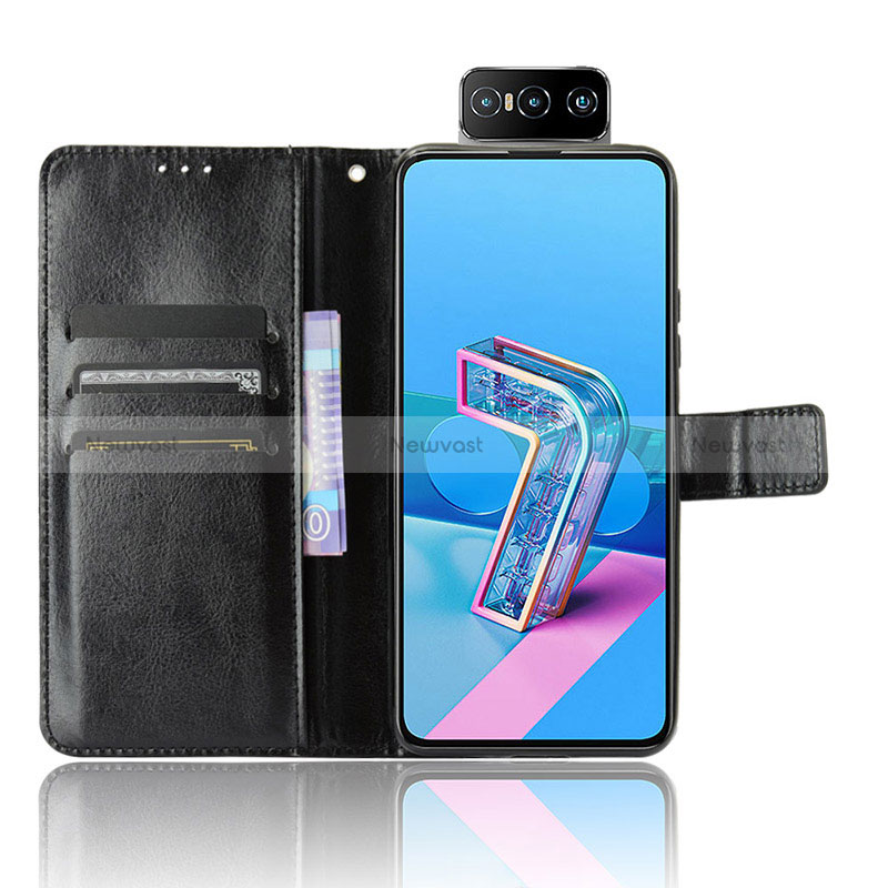 Leather Case Stands Flip Cover Holder BY5 for Asus Zenfone 7 Pro ZS671KS