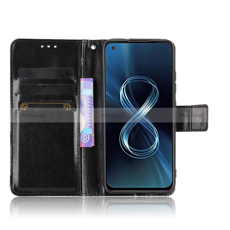 Leather Case Stands Flip Cover Holder BY5 for Asus ZenFone 8 Mini