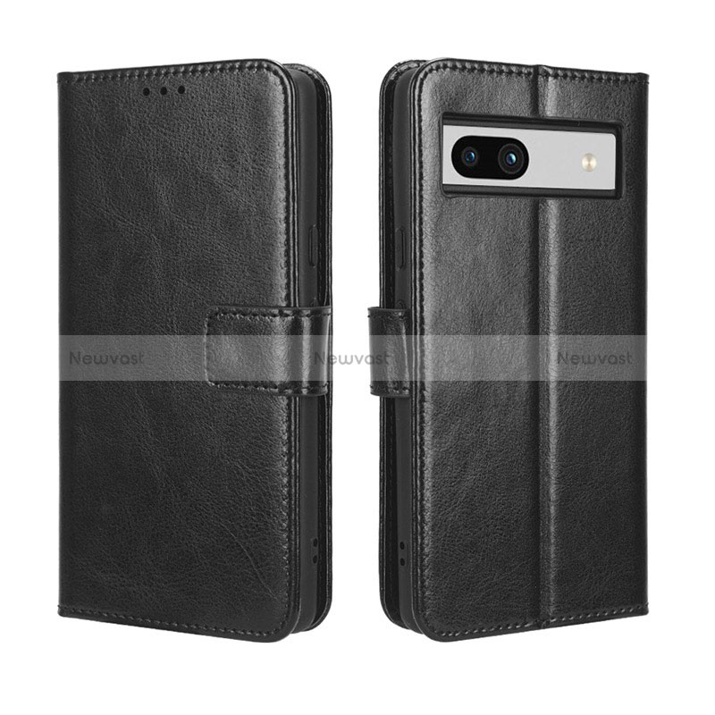 Leather Case Stands Flip Cover Holder BY5 for Google Pixel 7a 5G