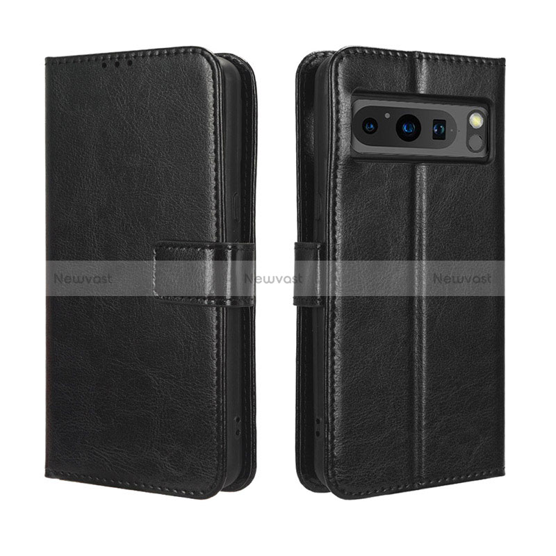 Leather Case Stands Flip Cover Holder BY5 for Google Pixel 8 Pro 5G