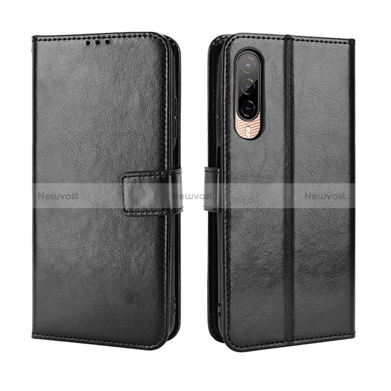 Leather Case Stands Flip Cover Holder BY5 for HTC Desire 22 Pro 5G