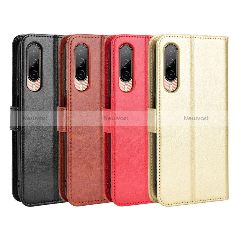 Leather Case Stands Flip Cover Holder BY5 for HTC Desire 22 Pro 5G