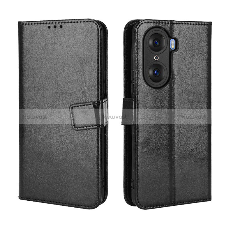 Leather Case Stands Flip Cover Holder BY5 for Huawei Honor 60 Pro 5G