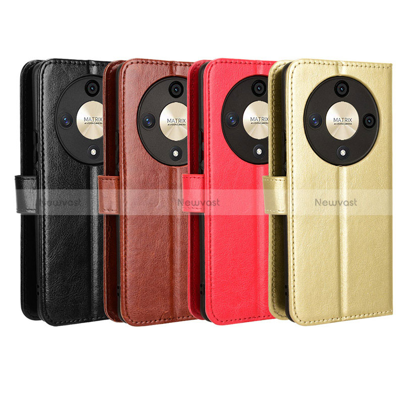 Leather Case Stands Flip Cover Holder BY5 for Huawei Honor Magic6 Lite 5G