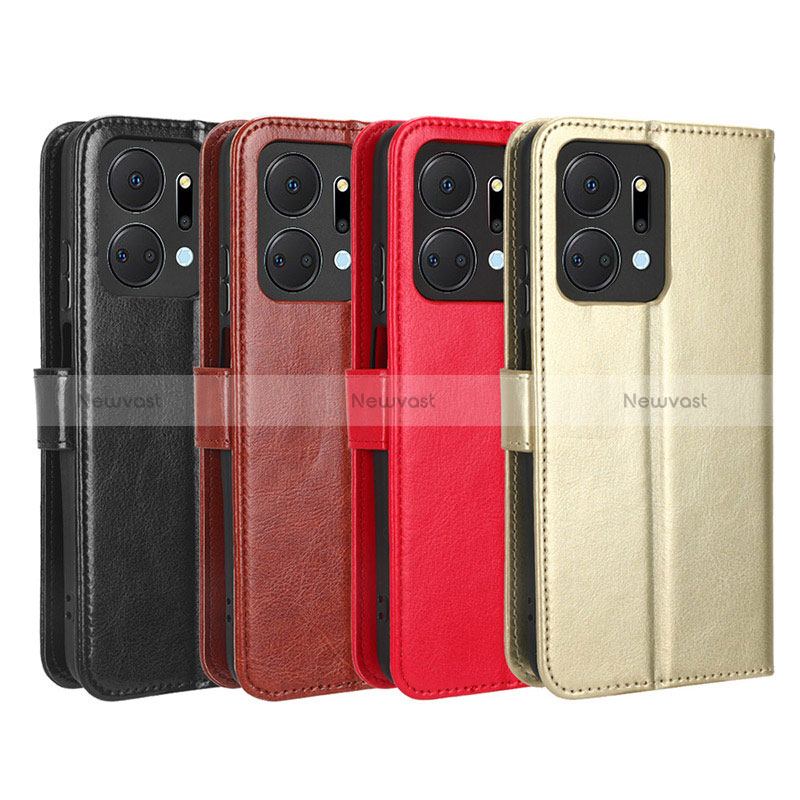 Leather Case Stands Flip Cover Holder BY5 for Huawei Honor X7a