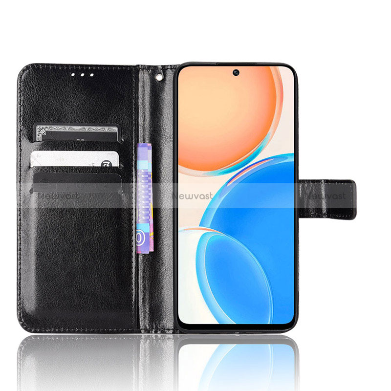 Leather Case Stands Flip Cover Holder BY5 for Huawei Honor X8 4G