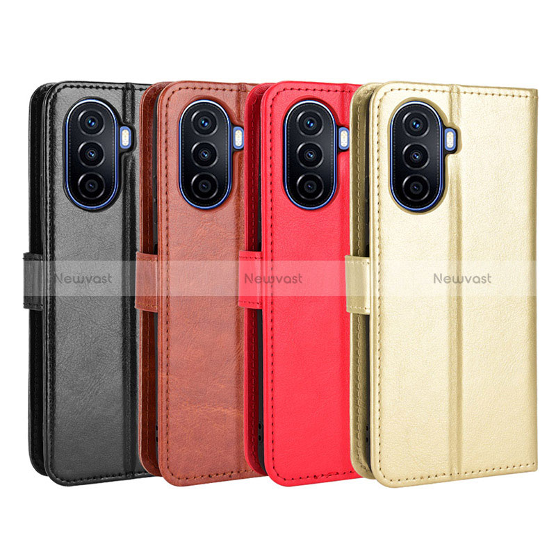 Leather Case Stands Flip Cover Holder BY5 for Huawei Nova Y71