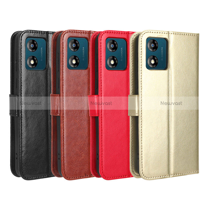 Leather Case Stands Flip Cover Holder BY5 for Motorola Moto E13