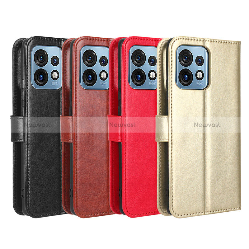 Leather Case Stands Flip Cover Holder BY5 for Motorola Moto Edge 40 Pro 5G