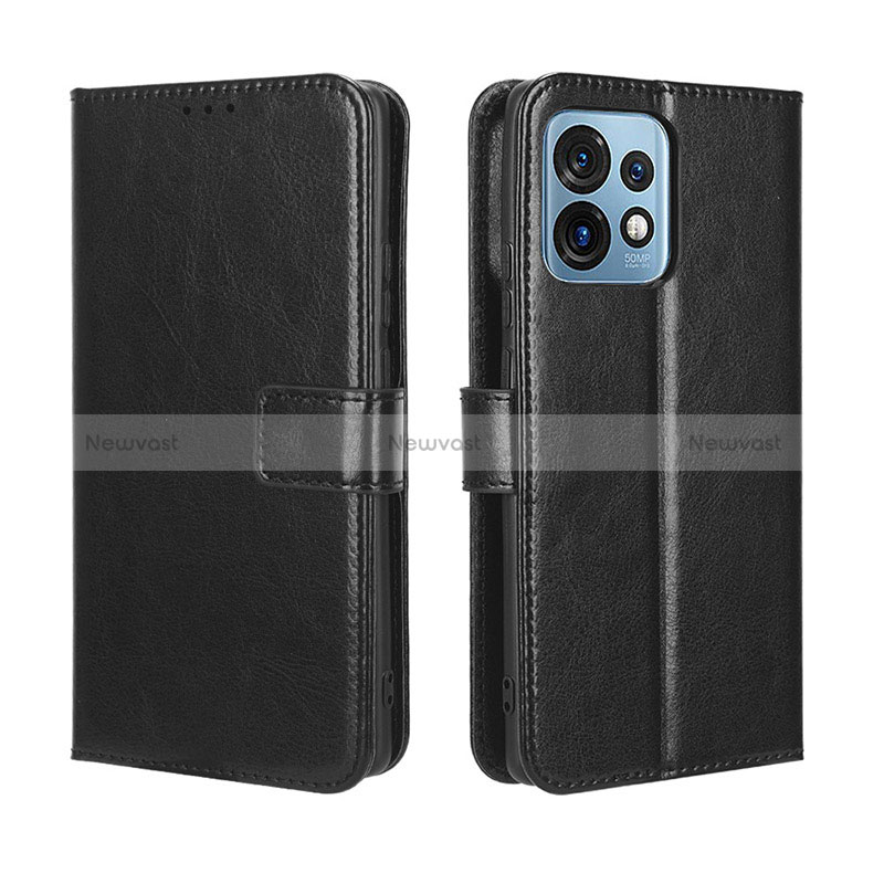 Leather Case Stands Flip Cover Holder BY5 for Motorola Moto Edge Plus (2023) 5G