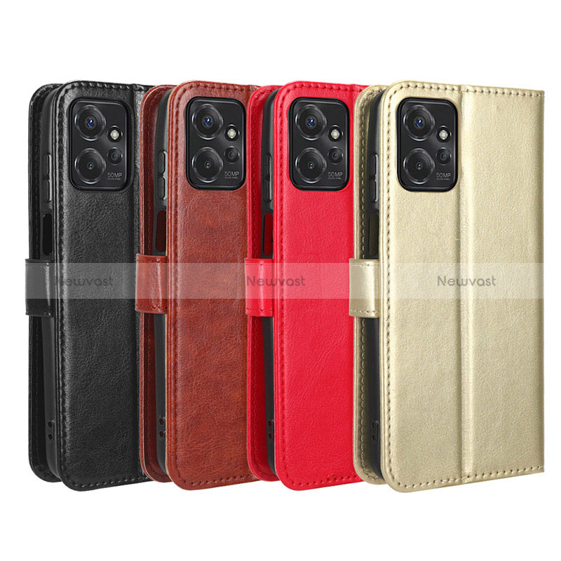 Leather Case Stands Flip Cover Holder BY5 for Motorola Moto G Power 5G (2023)