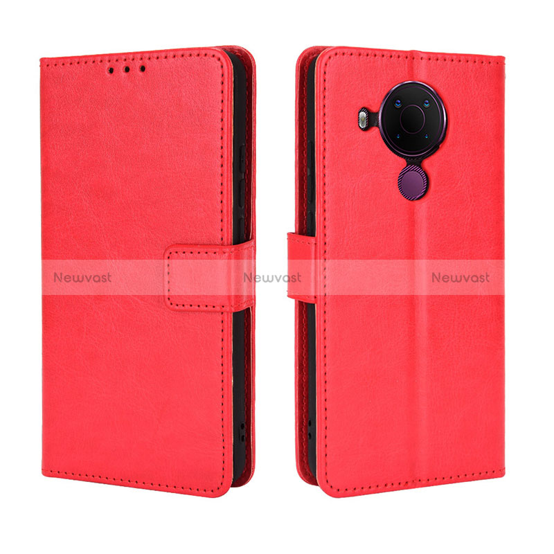 Leather Case Stands Flip Cover Holder BY5 for Nokia 5.4