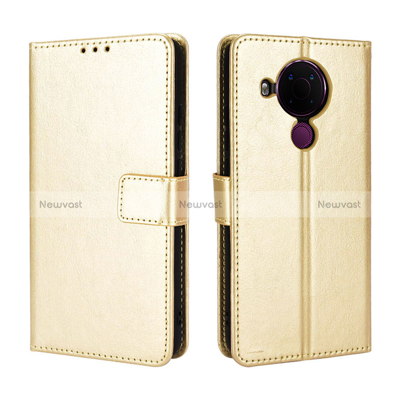 Leather Case Stands Flip Cover Holder BY5 for Nokia 5.4